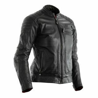 Leather motorcycle jacket for women RST Roadster II CE