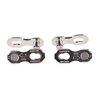 Pair of quick-release fasteners for chain Shimano SM-CN910-12 Quick-Link M9100