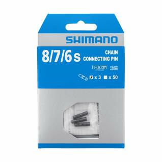 Set of 3 pieces of connecting pins for chain 6/7/8v Shimano
