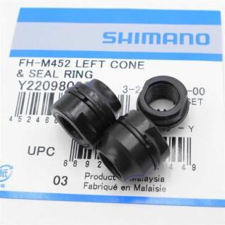 Left cone (m10 x 15) and sealing rings Shimano FH-M452