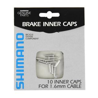 Set of 10 pieces of brake cable ends Shimano