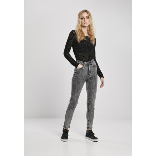 Women's trousers Urban Classics taille haut skinny