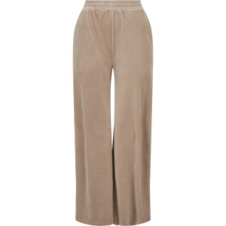 Women's trousers Urban Classics high waist straight velvet