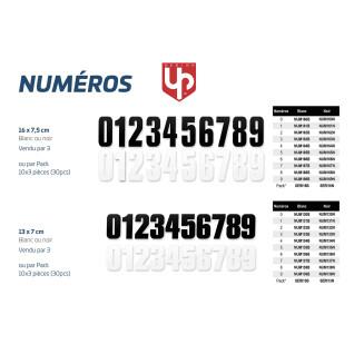 Pack of 10 x 3 number stickers Up