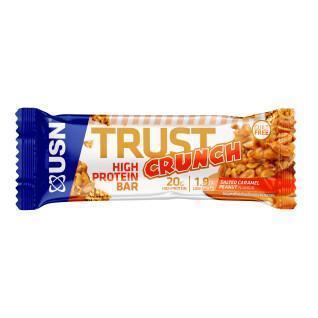 Salted butter caramel bars with peanuts USN Nutrition Trust Crunch 60g x 12