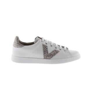 Leather sneakers Victoria tennis glitter