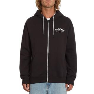 Hooded sweatshirt with fleece zipper Volcom Extends
