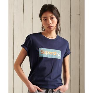 Women's logo T-shirt Superdry Core Patina