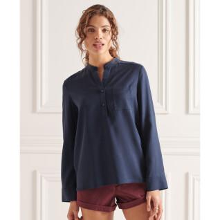 Women's half-buttoned blouse Superdry