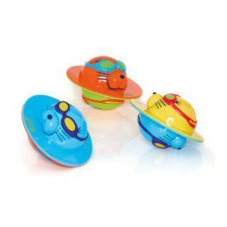 Set of 3 baby bath toys Zoggs Seal flip