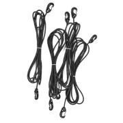 Set of 2 black bungee cords Sporti France
