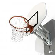 Wall mounted basketball hoop with adjustable height, rectangular Sporti France