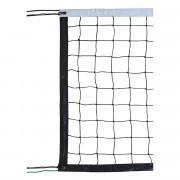 Volleyball training net 9.50x1m pe braided 3mm single mesh 100 steel cable Sporti France