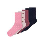 Pack of 5 children's socks Name it Vilde Sock T3