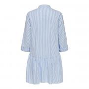 Women's shirt dress Only Ditte life stripe manches 3/4
