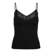 Women's ribbed lace tank top Only onltilde