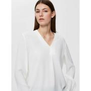 Women's long-sleeved v-neck T-shirt Selected Luna