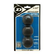 Set of 3 squash balls Dunlop intro blister