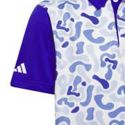 Camouflage print polo for kids adidas