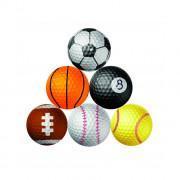 Pack of 6 balls Longridge sport fantaisie