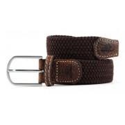 Elastic braided belt Billybelt Marron Feuille