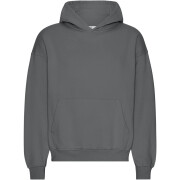 Oversized hooded sweatshirt Colorful Standard Organic Lava Grey
