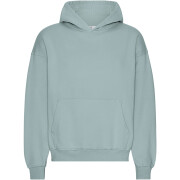 Oversized hooded sweatshirt Colorful Standard Organic Steel Blue