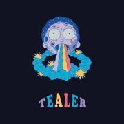 T-shirt Tealer Rick & Morty Rainbow Blurp 