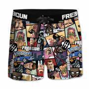 Short swim shorts with woven belt Freegun GTA