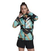 Women's windbreaker jacket adidas Terrex Parley Agravic Trail Running