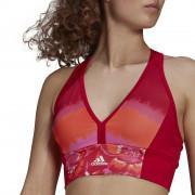 Women's bra adidas Aeroready Farm All-Over-Imprimé