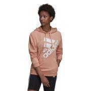 Women's hoodie adidas Brand Love Slanted Logo Relaxed
