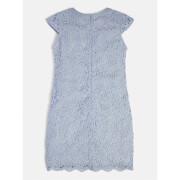 Dress with lace yoke for girl Guess