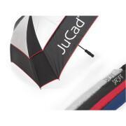 Square telescopic double canopy umbrella with shaft JuCad