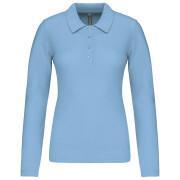 Women's long-sleeved polo shirt Kariban Piqué