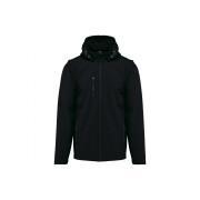 3-layer hooded jacket with removable sleeves Kariban Softshell