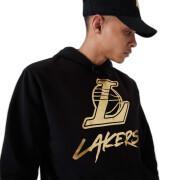 Hooded sweatshirt Los Angeles Lakers NBA Metallic PO