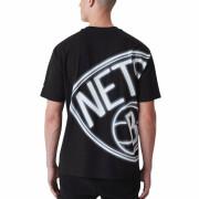 Oversized brookyln T-shirt Nets NBA BP Neon