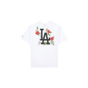 Oversized T-shirt Los Angeles Dodgers Floral Graphic