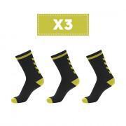 Pack of 3 pairs of dark socks Hummel Elite Indoor Low