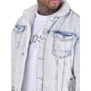 Denim jacket with sheepskin collar Project X Paris