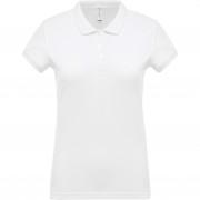 Women's polo shirt Kariban Piqué blanc