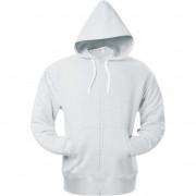 Hooded sweatshirt with zip Kariban blanc