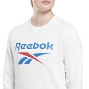 Women's fleece crew neck sweatshirt Reebok Identity Big Logo