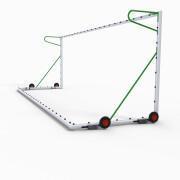 Kit of wheels for transportable football goals 1200mm x 1000 mm