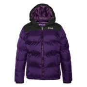 Hooded padded jacket + embroidery Schott