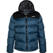 Hooded padded jacket + embroidery Schott