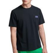 Organic cotton pocket t-shirt with s logo Superdry