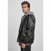 Hooded jacket Urban Classics fleece fake leather