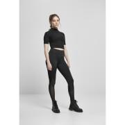 Women's high-waisted leggings Urban Classics mixed tech (GT)